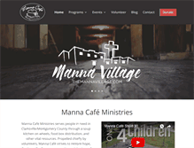 Tablet Screenshot of mannacafeministries.com
